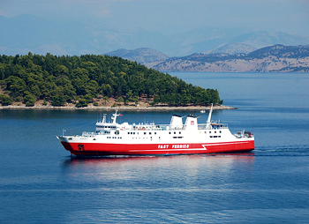 Ferry in the Greek Islands