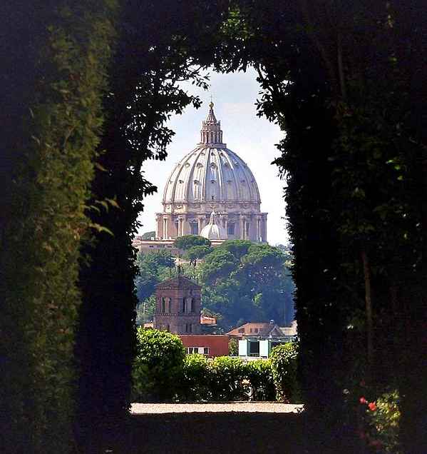 The Aventine Keyhole, Rome, Italy