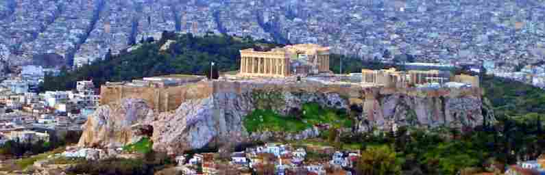 Panoramic view of Athens, Greece
