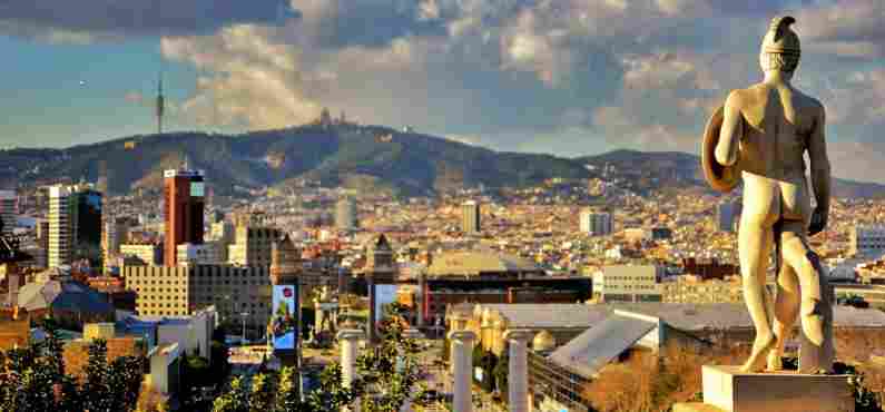 View over Barcelona, Spain
