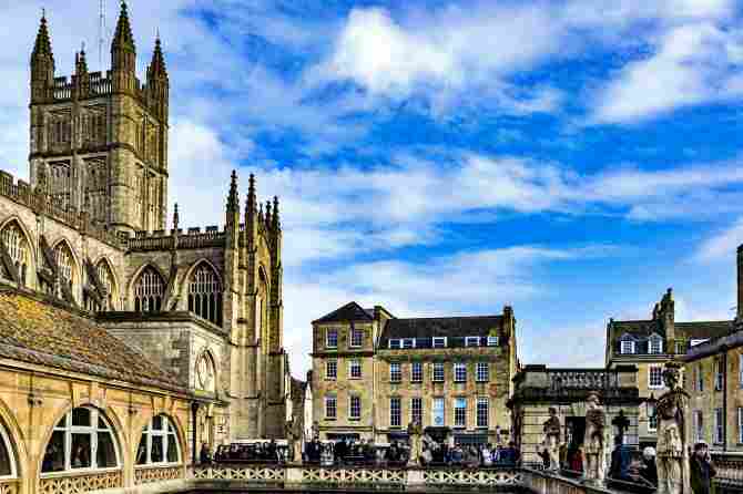The city of Bath was one of the filming locations for the Netflix series Bridgerton