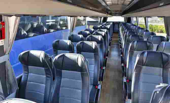 Comfortable seating on a coach holiday