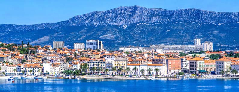 Panorama of Split in Croatia