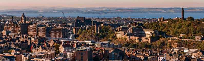 Panoramic view of Edinburgh, Scotland Panoramic view of Edinburgh, Scotland