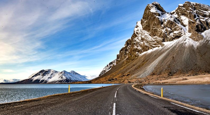 Quality roads in Iceland
