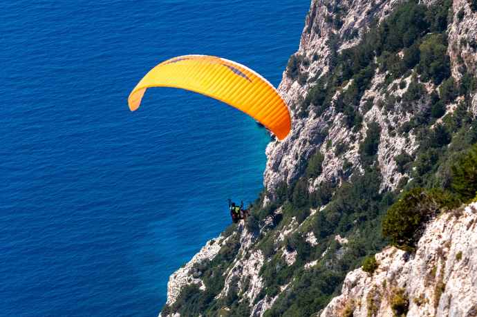 Paragliding in Kefalonia, Greece