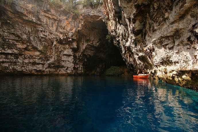 Lake Melissani, Kefalonia, Ionian Islands, Greece