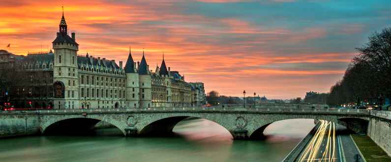 The River Seine in Paris, France