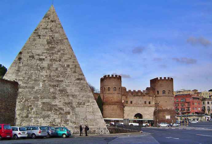 Pyramid of Cestius, Rome, Italy