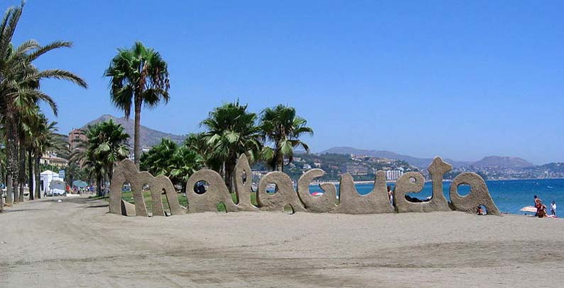 Playa de la Malagueta, Malaga, Costa del Sol, Spain