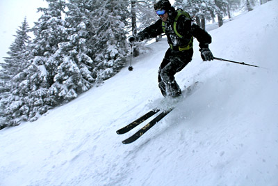 Skiing in the Austrian alps