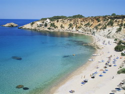 Beach, Cala d'Hort, Ibiza, Balearic Islands, Spain, Mediterranean